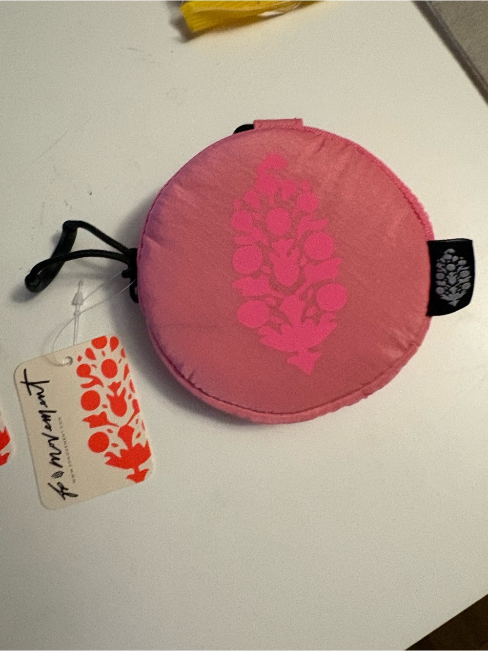 Fp movement coin bag Pink Floral Round Coin Pouch